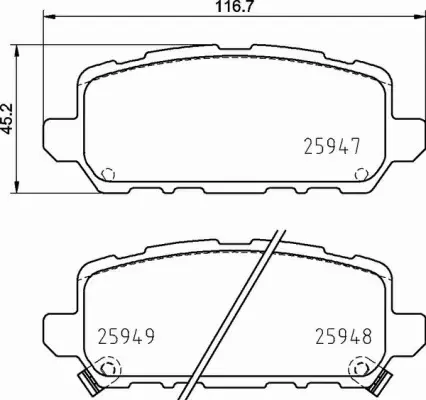 BREMBO KLOCKI HAMULCOWE TYŁ P 28 090 