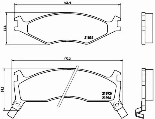 BREMBO KLOCKI HAMULCOWE PRZÓD P 30 006 