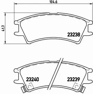 BREMBO KLOCKI HAMULCOWE PRZÓD P 30 011 