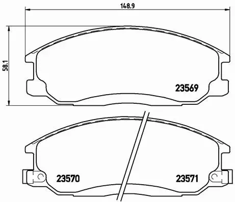 BREMBO TARCZE+KLOCKI PRZÓD HYUNDAI SANTA FE I 276MM 