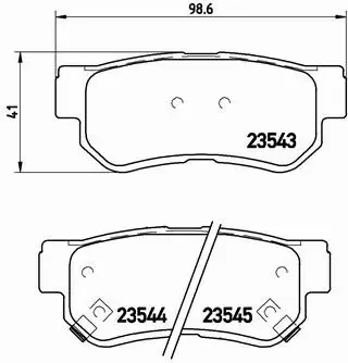 BREMBO TARCZE+KLOCKI TYŁ HYUNDAI TUCSON JM 262MM 