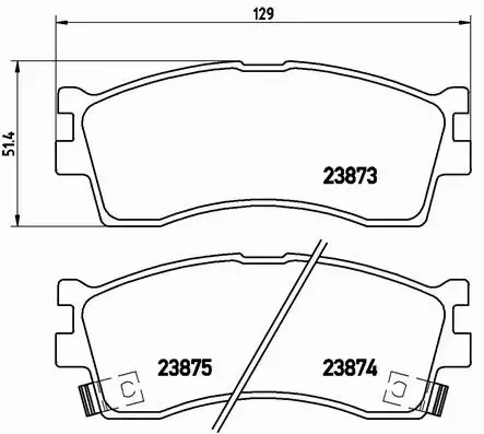 BREMBO TARCZE+KLOCKI PRZÓD KIA CARENS I 258MM 