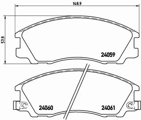 BREMBO KLOCKI HAMULCOWE PRZÓD P 30 017 