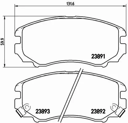 BREMBO KLOCKI HAMULCOWE PRZÓD P 30 018X 