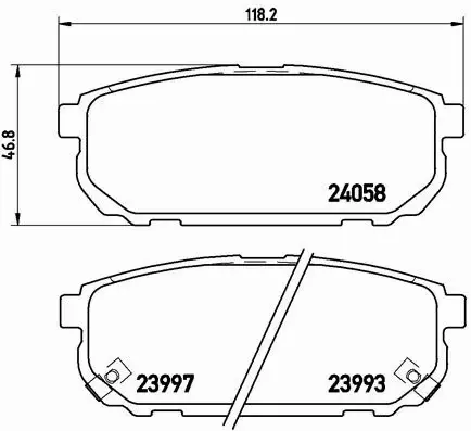 BREMBO KLOCKI HAMULCOWE TYŁ P 30 023 