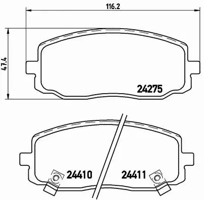 BREMBO KLOCKI HAMULCOWE PRZÓD P 30 032 