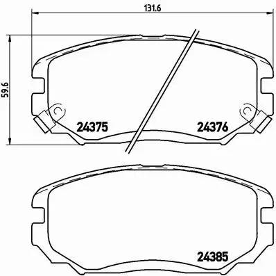 BREMBO TARCZE+KLOCKI PRZÓD HYUNDAI SONATA V 300MM 