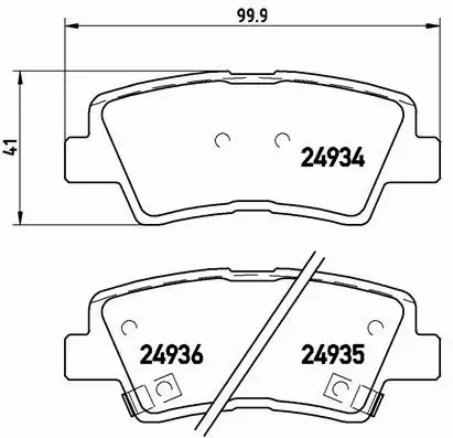 BREMBO KLOCKI HAMULCOWE TYŁ P 30 047 