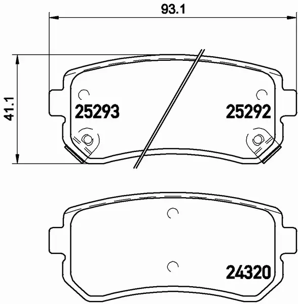 BREMBO KLOCKI HAMULCOWE TYŁ P 30 051 