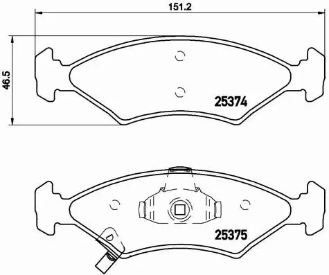 BREMBO KLOCKI HAMULCOWE PRZÓD P 30 062 