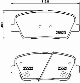 BREMBO KLOCKI HAMULCOWE TYŁ P 30 063 