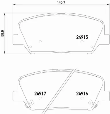 BREMBO KLOCKI HAMULCOWE PRZÓD P 30 065 