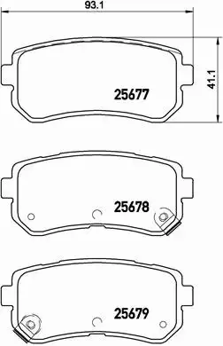 BREMBO KLOCKI HAMULCOWE TYŁ P 30 068 