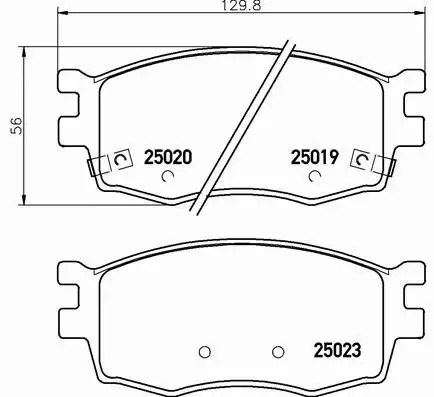 BREMBO TARCZE+KLOCKI PRZÓD HYUNDAI I20 280MM 