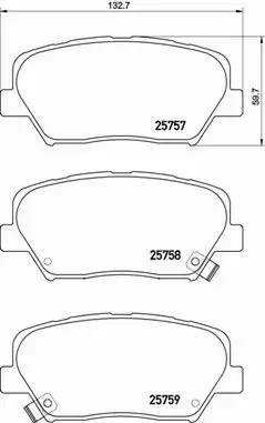 BREMBO KLOCKI HAMULCOWE P 30 070X 