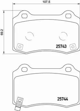 BREMBO TARCZE+KLOCKI TYŁ TESLA MODEL X 365MM 