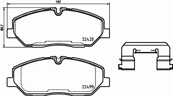 BREMBO KLOCKI HAMULCOWE PRZÓD P 30 084 