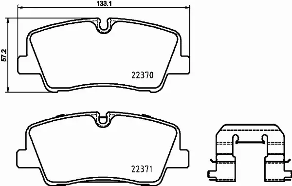 BREMBO KLOCKI HAMULCOWE TYŁ P 30 085 