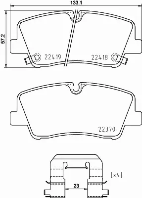 BREMBO KLOCKI HAMULCOWE TYŁ P 30 089 