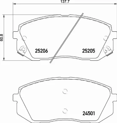 BREMBO KLOCKI HAMULCOWE PRZÓD P 30 093 