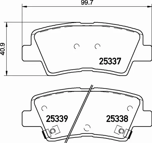 BREMBO TARCZE+KLOCKI TYŁ HYUNDAI i10 BA 234MM 