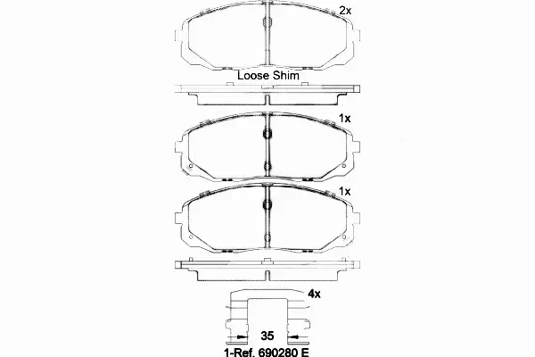 BREMBO KLOCKI HAMULCOWE PRZÓD P 30 095 