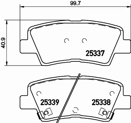 BREMBO KLOCKI HAMULCOWE TYŁ P 30 101 