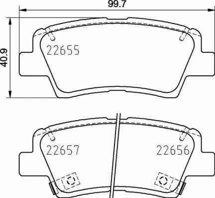 BREMBO TARCZE+KLOCKI TYŁ HYUNDAI IONIQ 284MM 