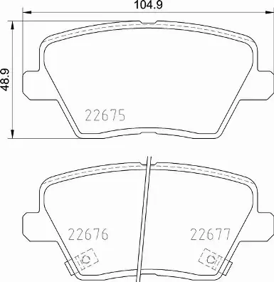 BREMBO Zestaw klocków hamulcowych, hamulce tarczowe P 30 109 