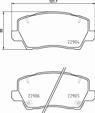 BREMBO KLOCKI HAMULCOWE P 30 114 