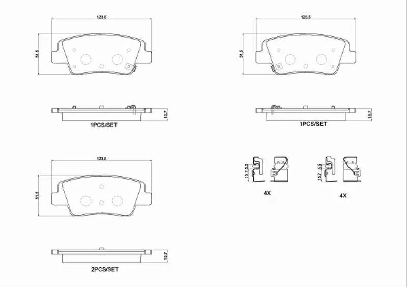 BREMBO KLOCKI HAMULCOWE P 30 152 