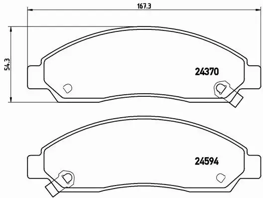 BREMBO KLOCKI HAMULCOWE PRZÓD P 34 005 