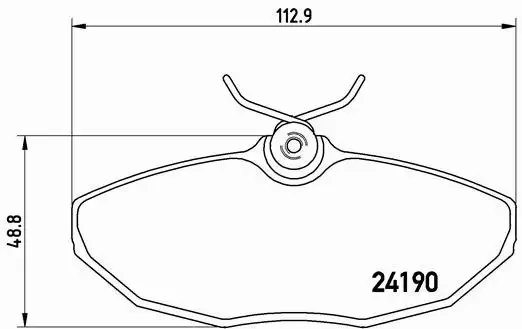 BREMBO KLOCKI HAMULCOWE TYŁ P 36 015 