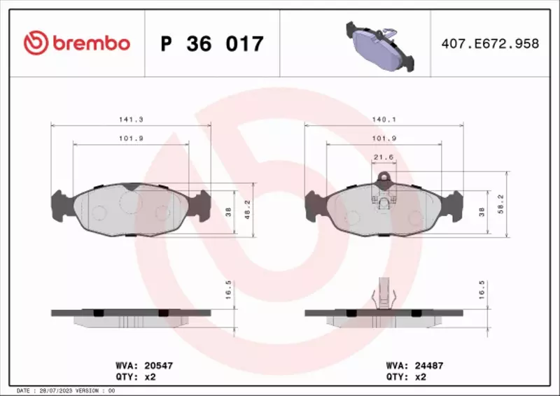 BREMBO TARCZE+KLOCKI TYŁ JAGUAR XJ X308 305MM 