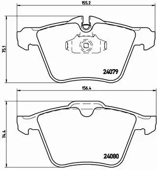 BREMBO KLOCKI HAMULCOWE PRZÓD P 36 019 