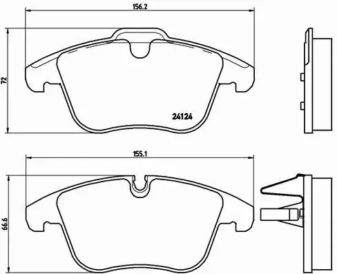 BREMBO TARCZE+KLOCKI PRZÓD JAGUAR XK X150 326MM 