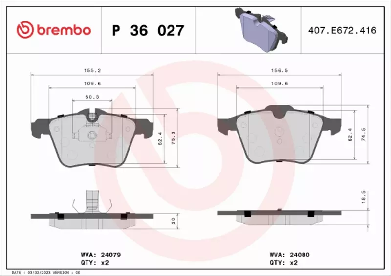 BREMBO TARCZE+KLOCKI PRZÓD JAGUAR XF X250 355MM 