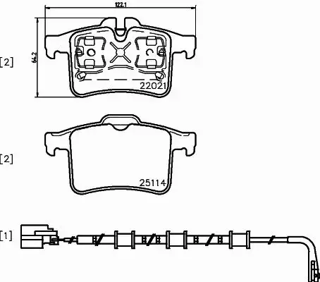 BREMBO KLOCKI HAMULCOWE TYŁ P 36 034 