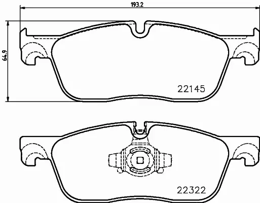 BREMBO TARCZE+KLOCKI P JAGUAR F-PACE X761 325MM 