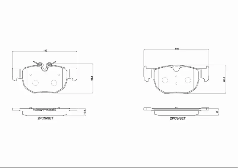 BREMBO KLOCKI HAMULCOWE P 36 039 