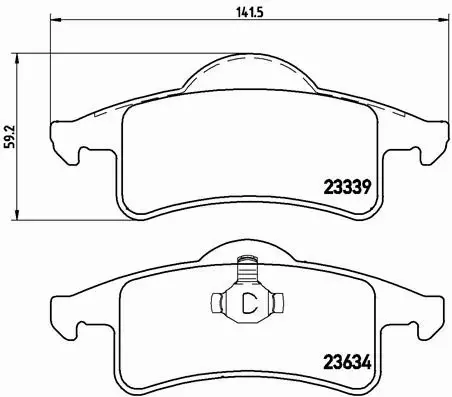 BREMBO KLOCKI HAMULCOWE TYŁ P 37 006 