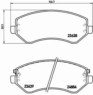 BREMBO KLOCKI HAMULCOWE PRZÓD P 37 007 