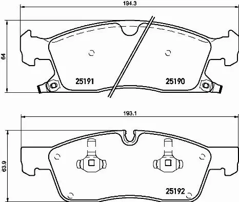 BREMBO KLOCKI HAMULCOWE PRZÓD P 37 015 