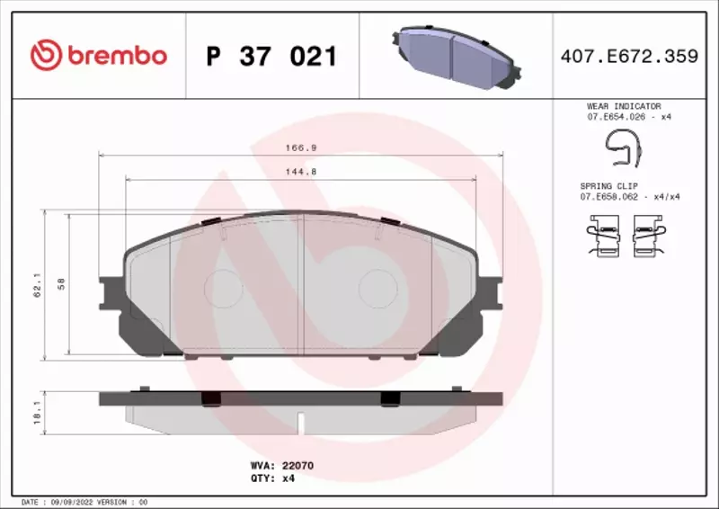 BREMBO TARCZE+KLOCKI T JEEP CHEROKEE KJ 320MM 