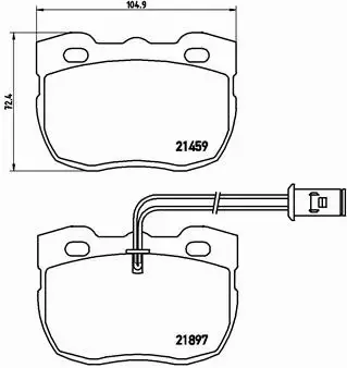 BREMBO KLOCKI HAMULCOWE PRZÓD P 44 004 