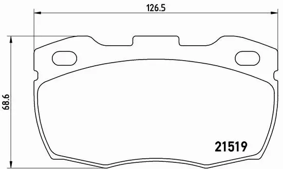 BREMBO KLOCKI HAMULCOWE PRZÓD P 44 005 