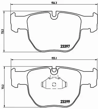 BREMBO Zestaw klocków hamulcowych, hamulce tarczowe P 44 012 