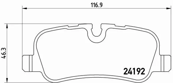 BREMBO KLOCKI HAMULCOWE TYŁ P 44 019 