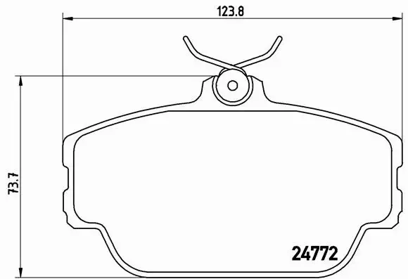 BREMBO KLOCKI HAMULCOWE PRZÓD P 46 001 