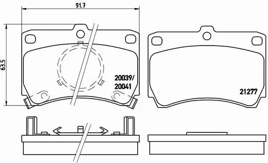 BREMBO KLOCKI HAMULCOWE PRZÓD P 49 007 